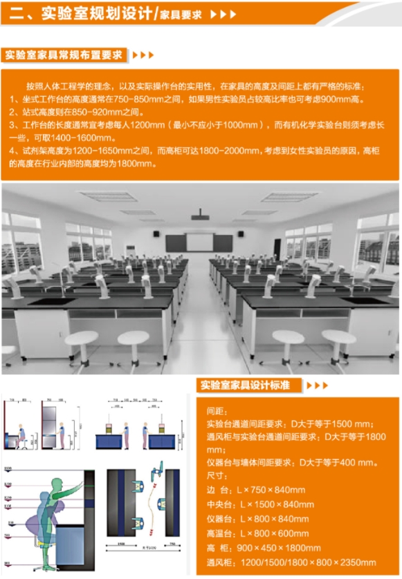 實(shí)驗(yàn)室家具常規(guī)布置要求