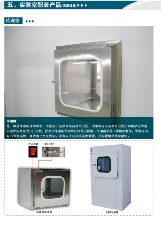 實驗室配套產(chǎn)品（傳遞窗）