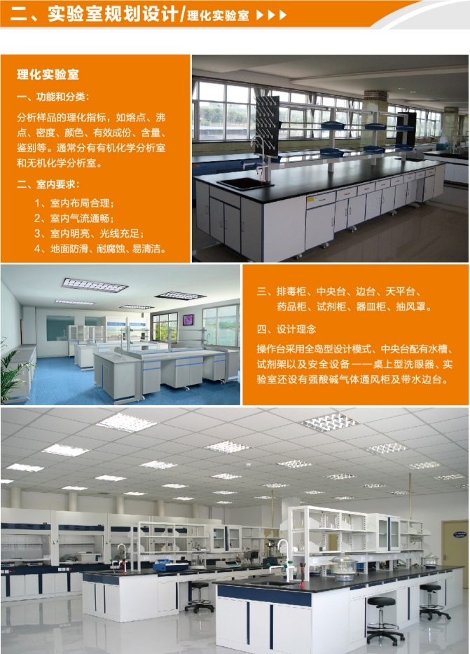 理化實(shí)驗(yàn)室規(guī)劃設(shè)計(jì)