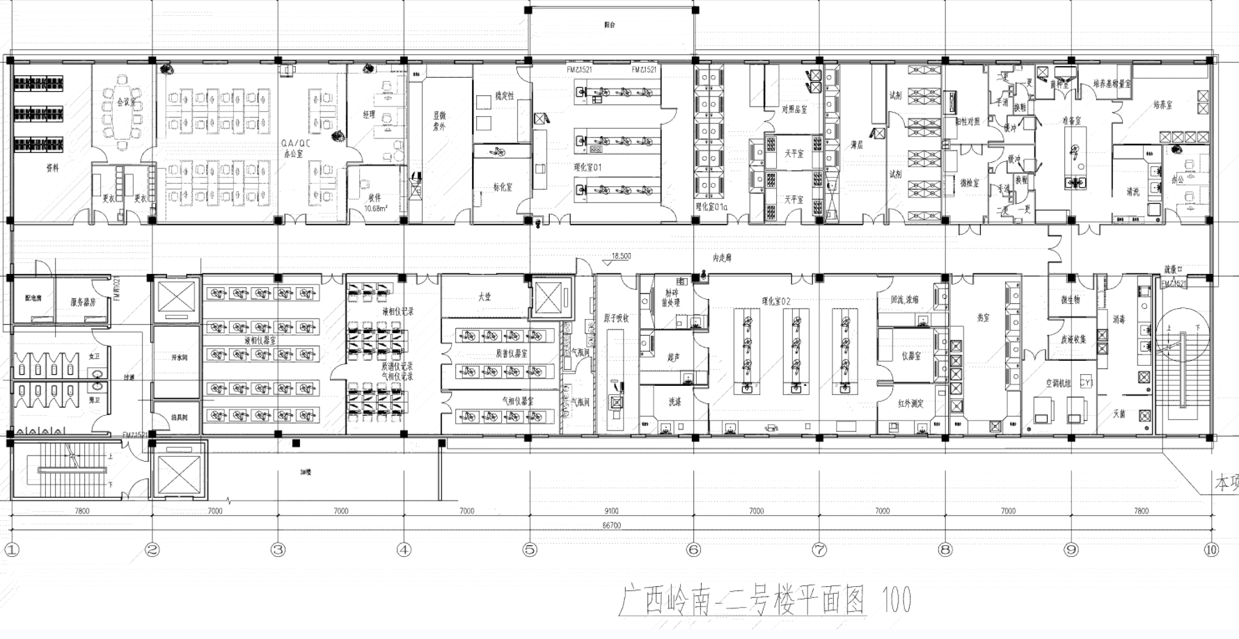 藥業(yè)單位實驗室平面圖